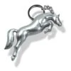 Kelley And Company 3D Jumper Key Ring - Silvertone -Equestrian Supplies Shop 305007 800 800