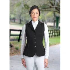Romfh Women's Bling Silk Shell Show Vest - Black -Equestrian Supplies Shop 306922 800 800