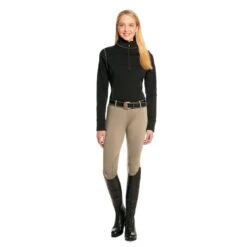 Ovation Women's Equinox GripTec Knee Patch Tight - Neutral Beige