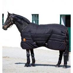 Rambo Ionic Stable Blanket 200g - Black/Black/Orange