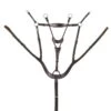 Ovation Classic Shaped 5 Point Breastplate W/Stretch Cord Running Attachment - Dark Brown -Equestrian Supplies Shop 318528 800 800