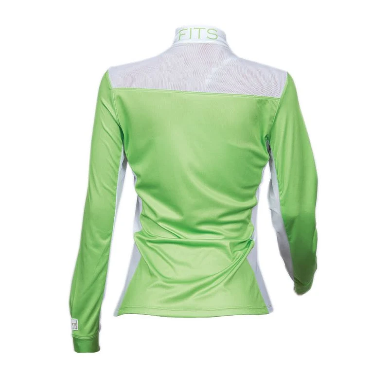 FITS Women's Cool Breeze Long Sleeve Sun Shirt - Honeydew 4 FITS Women's Cool Breeze Long Sleeve Sun Shirt - Honeydew - Image 2
