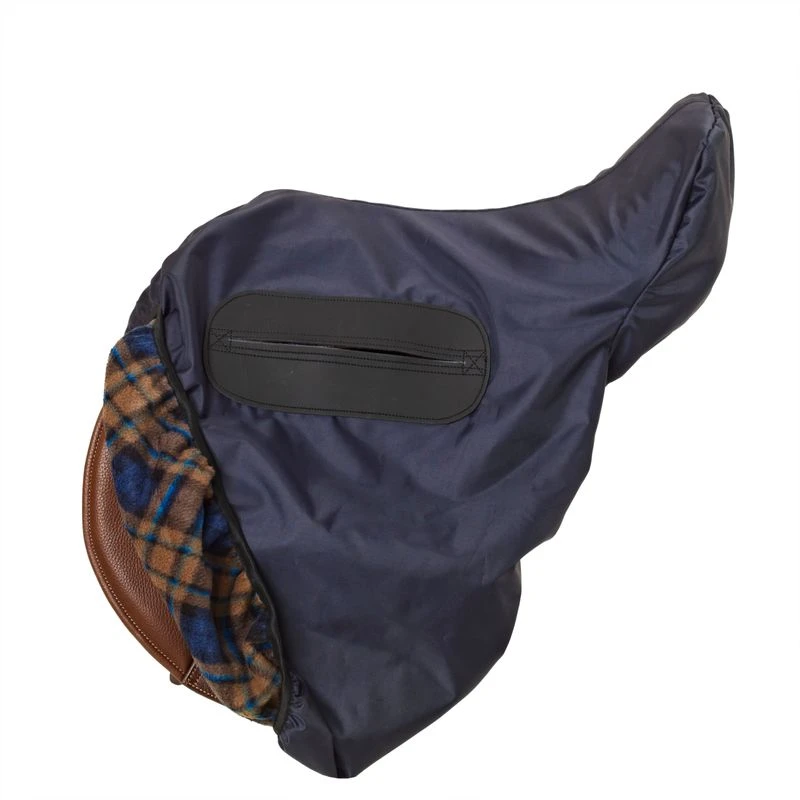 Equi-Essentials Close Contact No-Scuff Saddle Cover - Navy 4 Equi-Essentials Close Contact No-Scuff Saddle Cover - Navy - Image 2
