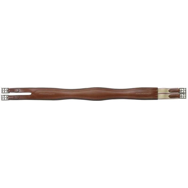 Camelot Overlay Split End Girth - Brown 3 Camelot Overlay Split End Girth - Brown