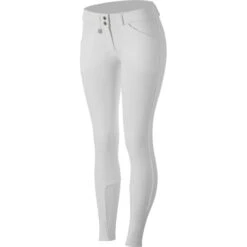 Horze Kids' Grand Prix Full Seat Breeches - White 8 Horze Kids' Grand Prix Full Seat Breeches - White -Equestrian Supplies Shop 325421 800 800