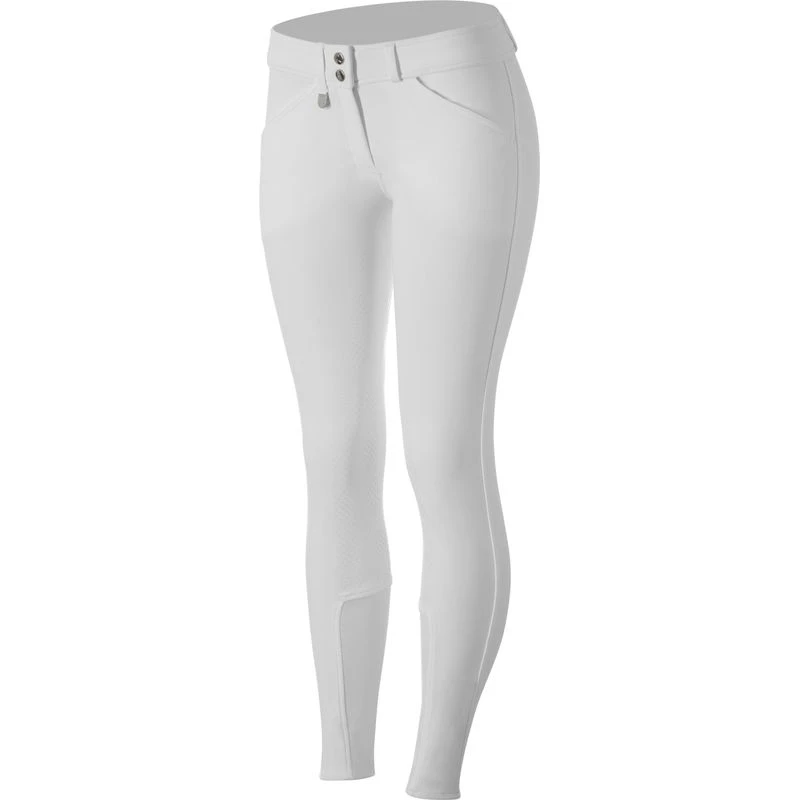 Horze Kids' Grand Prix Full Seat Breeches - White 5 Horze Kids' Grand Prix Full Seat Breeches - White - Image 3