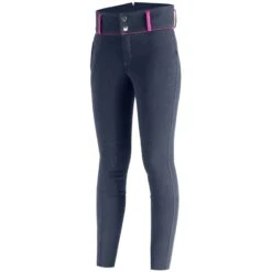 Horze Kids' Daniela Full Seat Breeches - Dark Navy/Cactus Flower Purple 7 Horze Kids' Daniela Full Seat Breeches - Dark Navy/Cactus Flower Purple -Equestrian Supplies Shop 336317 800 800