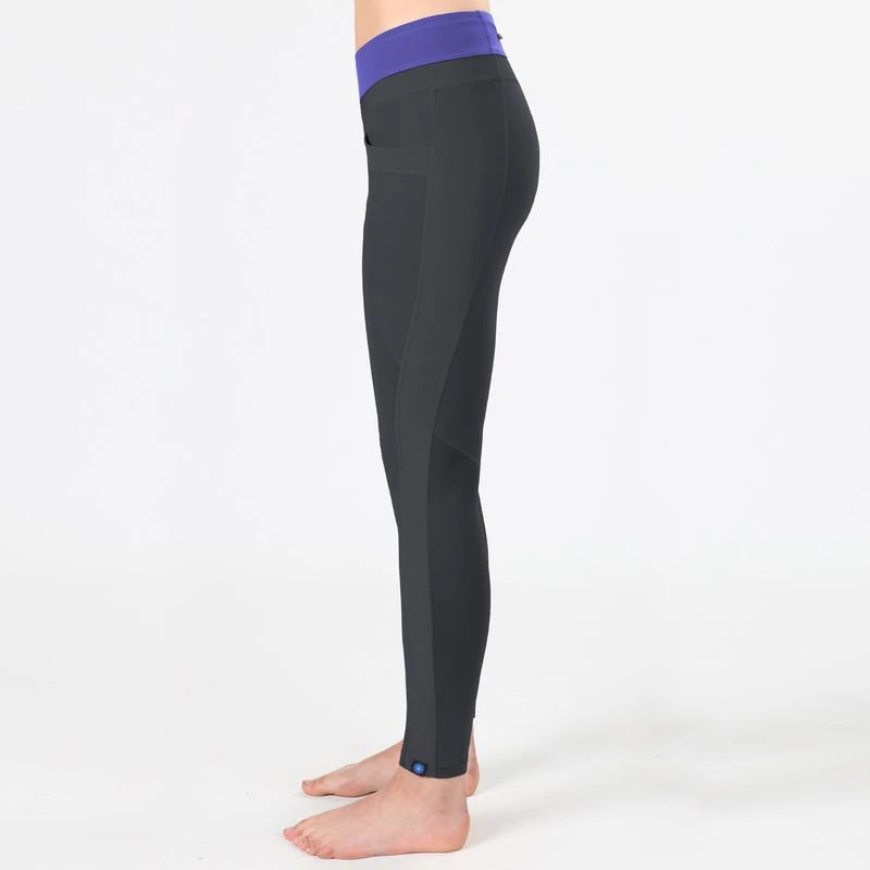 Irideon Kids' Synergy Knee Patch Tights - Graphite/Ultra Violet 5 Irideon Kids' Synergy Knee Patch Tights - Graphite/Ultra Violet - Image 3