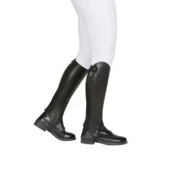 Dublin Evolution Rear Zip Half Chaps - Black