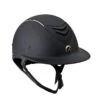 One K Avance Wide Brim Rose Gold Stripe Helmet - Black Matte Rose Gold Stripe -Equestrian Supplies Shop 344262 800 800