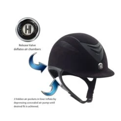 One K Defender Air Suede Helmet - Black Matte -Equestrian Supplies Shop 344772 800 800