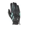 Dublin Cool-It Gel Riding Glove - Black/Teal -Equestrian Supplies Shop 345414 800 800