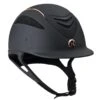 One K Defender Rose Gold Stripe Helmet - Black Matte Rose Gold Stripe -Equestrian Supplies Shop 345789 800 800