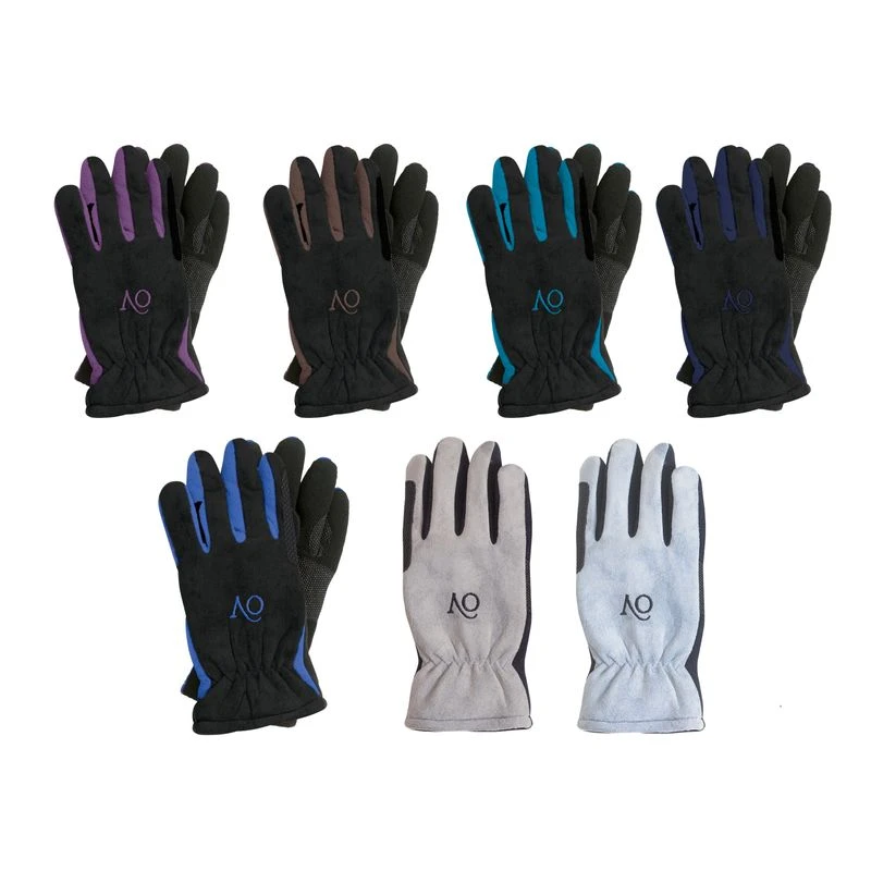 Ovation Polar Suede Fleece Glove - Black/Grey 3 Ovation Polar Suede Fleece Glove - Black/Grey
