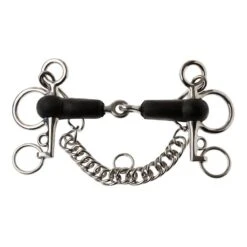 Korsteel Rubber Jointed Tom Thumb Pelham Bit