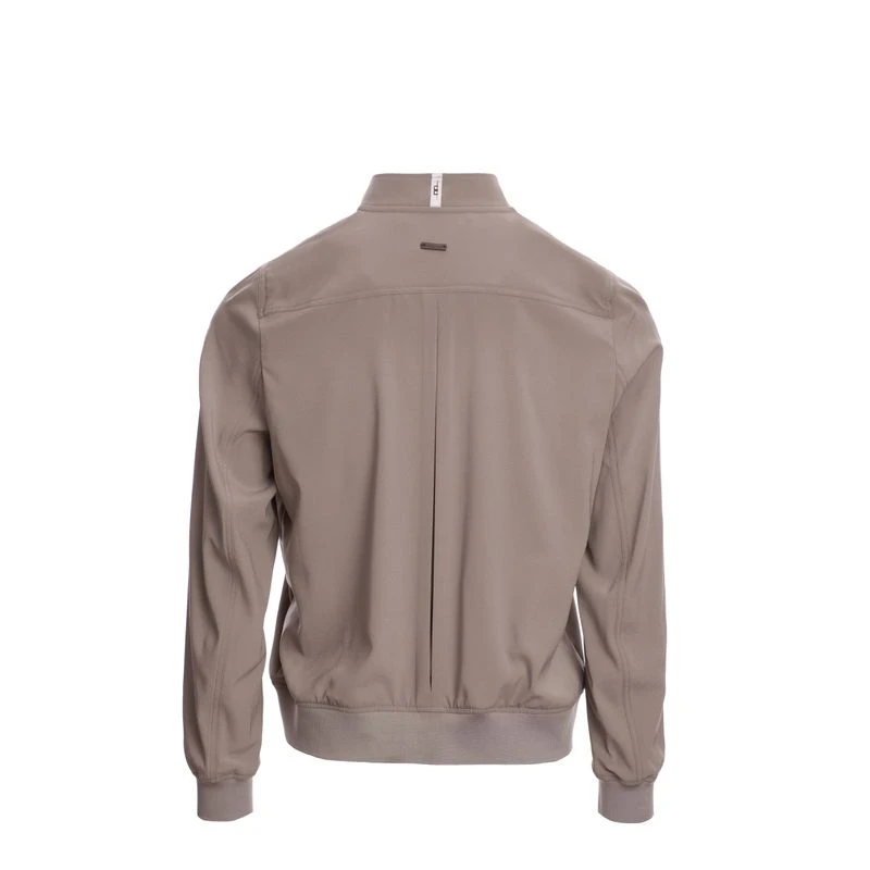 Alessandro Albanese Women's Luxury Silk Blouson Jacket - Taupe 6 Alessandro Albanese Women's Luxury Silk Blouson Jacket - Taupe - Image 4