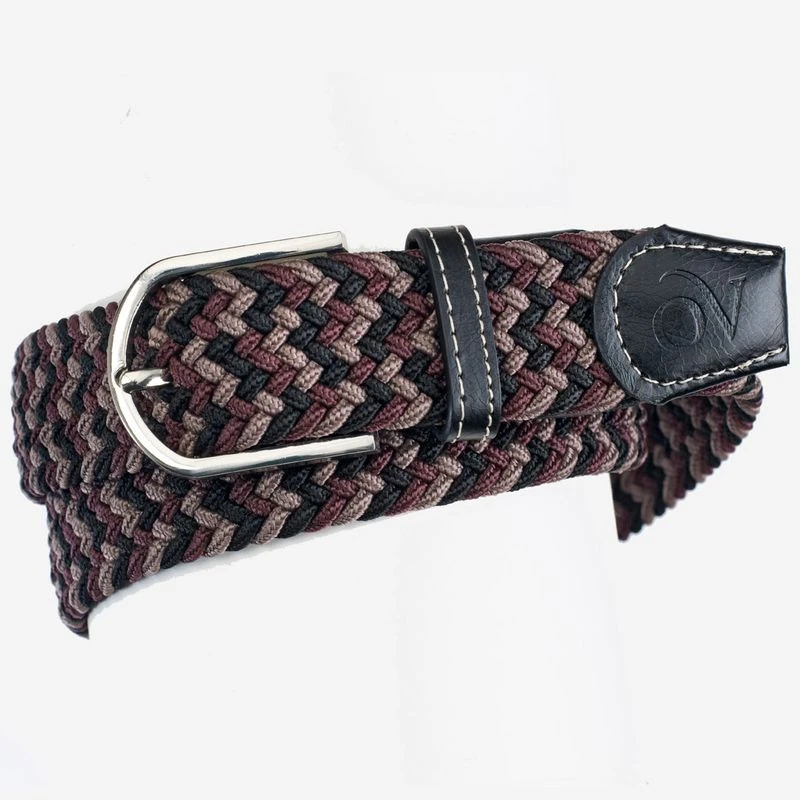 Ovation Women's Braided Stretch Belt - Brown/Tan/Black 3 Ovation Women's Braided Stretch Belt - Brown/Tan/Black