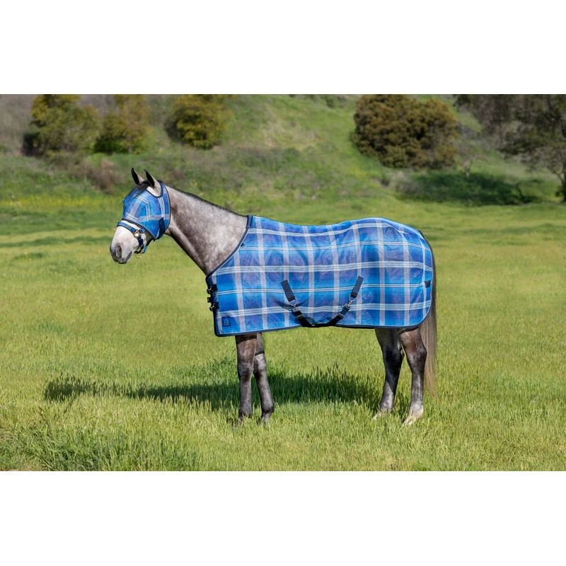 Kensington Signature Fly Mask W/Web Trim - Kentucky Blue 4 Kensington Signature Fly Mask W/Web Trim - Kentucky Blue - Image 2