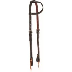 Western Rawhide Country Legend BasicOne Ear Headstall - Dark Brown