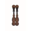 Western Rawhide Jim Taylor Performance Floral Tear Drop Spur Straps - Two Tone Brown -Equestrian Supplies Shop 360704 800 800