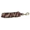 Western Rawhide 10' Poly Lead W/Brass Plated Snap - Tan/Burgundy