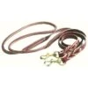 Western Rawhide Twisted 3/4" Roping Reins - Burgundy Latigo -Equestrian Supplies Shop 360799 800 800