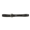 Western Rawhide 3/4" Leather Rig Strap - Black