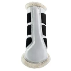 Horze Wilton Fleece Lined Brushing Boots - White -Equestrian Supplies Shop 361959 800 800