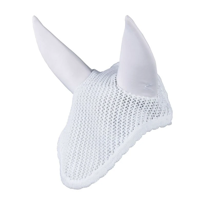 Horze Marquess Ear Net - White 3 Horze Marquess Ear Net - White