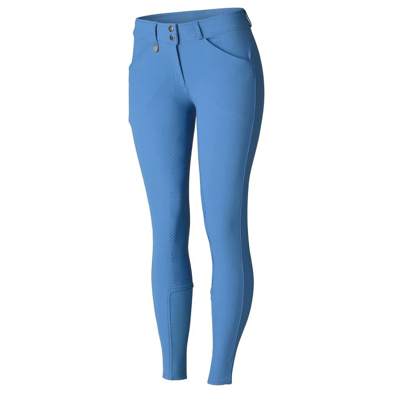 Horze Women's Grand Prix Full Seat Breeches - Riviera Blue 5 Horze Women's Grand Prix Full Seat Breeches - Riviera Blue - Image 3