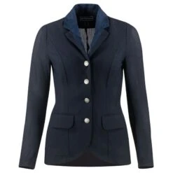 B Vertigo Women's Gabrielle Mesh Show Jacket - Navy Dark Blue -Equestrian Supplies Shop 379928 800 800