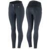 Horze Women's Angela High Waist Breeches Silicone Full Seat - Navy Dark Blue -Equestrian Supplies Shop 380802 800 800