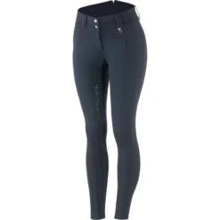 Horze Women's Angela High Waist Breeches Silicone Full Seat - Navy Dark Blue 8 Horze Women's Angela High Waist Breeches Silicone Full Seat - Navy Dark Blue -Equestrian Supplies Shop 380804 800 800