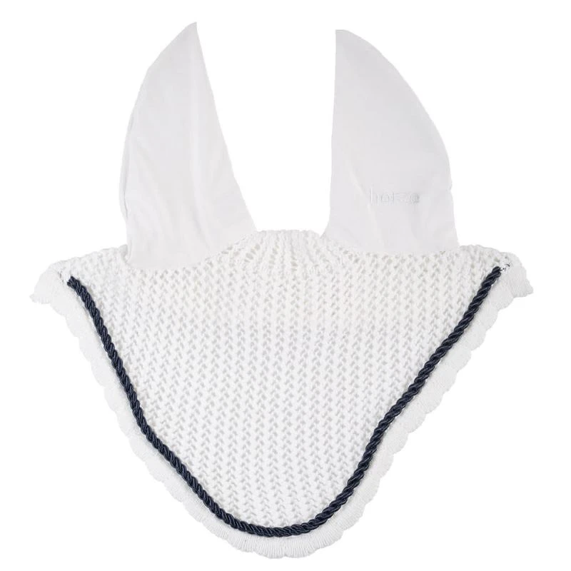 Horze River Ear Net - White/Peacoat Dark Blue 3 Horze River Ear Net - White/Peacoat Dark Blue