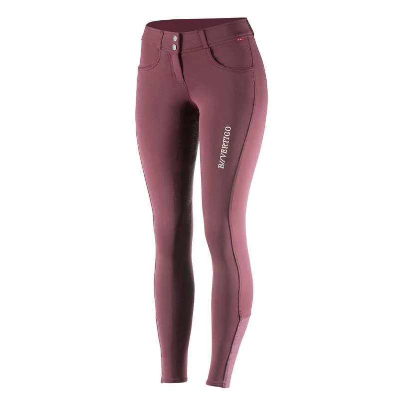 B Vertigo Women's Meghan Silicone Full Seat Breeches - Vineyard Wine 5 B Vertigo Women's Meghan Silicone Full Seat Breeches - Vineyard Wine - Image 3