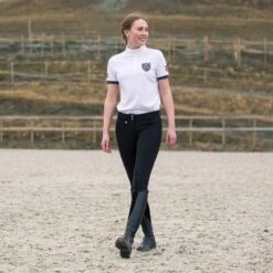 Horze Women's Grand Prix Knee Patch Breeches - Black -Equestrian Supplies Shop 385435 800 800