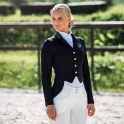 Horze Women's Carla Show Jacket - Black 10 Horze Women's Carla Show Jacket - Black -Equestrian Supplies Shop 386559 800 800
