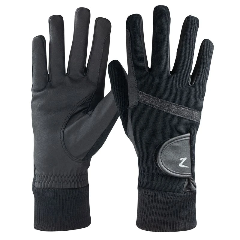 Horze Winter Cuff Gloves - Black 3 Horze Winter Cuff Gloves - Black