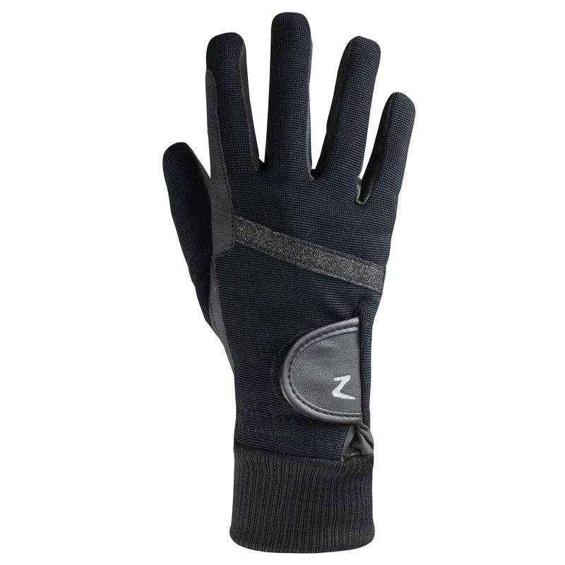 Horze Winter Cuff Gloves - Black 5 Horze Winter Cuff Gloves - Black - Image 3