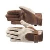 Horze Crochet Gloves - Brown/Off White -Equestrian Supplies Shop 388187 800 800