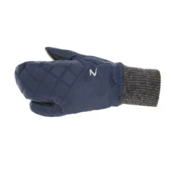 Horze Padded Three Finger Winter Mittens - Peacoat Dark Blue -Equestrian Supplies Shop 388337 800 800