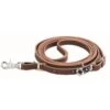 Western Rawhide 5/8" Roping Reins With Snap - Latigo Burgundy -Equestrian Supplies Shop 393429 800 800