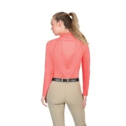 Ovation Women's Thesie Long Sleeve Tech Shirt - Summer Peach -Equestrian Supplies Shop 395369 800 800