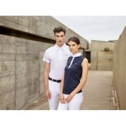 Alessandro Albanese Women's Monza Sleeveless Competition Top - Ombre Blue -Equestrian Supplies Shop 399105 800 800