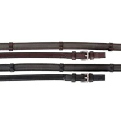 Nunn Finer Sure Grip Reins W/Leather Hand Stops - Havana -Equestrian Supplies Shop 399754 800 800
