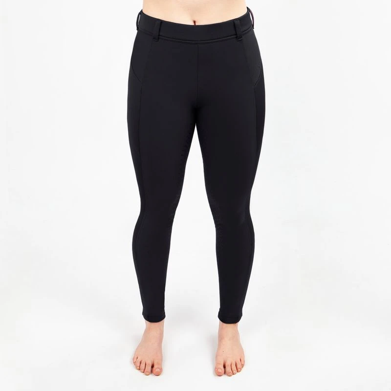 Irideon Women's Thermasoft Full Seat Breeches - Black 6 Irideon Women's Thermasoft Full Seat Breeches - Black - Image 4