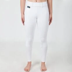 Irideon Kids' Cadence Knee Patch Tights - White -Equestrian Supplies Shop 401947 800 800