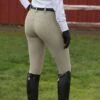 Irideon Women's Hampshire TechFleece Knee Patch Breeches - Classic Tan 2 Irideon Women's Hampshire TechFleece Knee Patch Breeches - Classic Tan -Equestrian Supplies Shop 403011 800 800