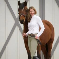 Irideon Women's Hampshire TechFleece Knee Patch Breeches - Classic Tan -Equestrian Supplies Shop 403013 800 800