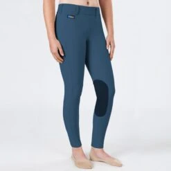 Irideon Kids' Cadence Elite Knee Patch Breeches - Chambray